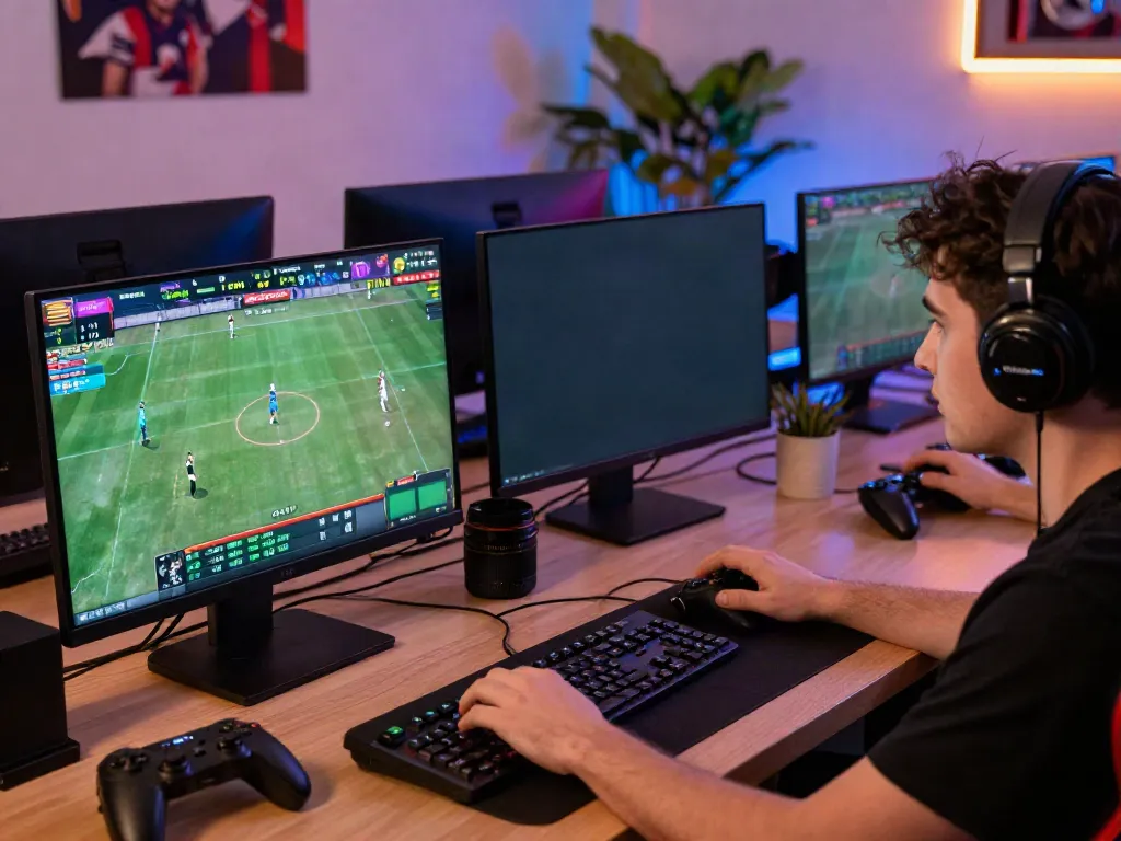 Intense sports betting scene at a vibrant gaming setup on https://five88.boats/, showcasing live match streaming and immersive atmosphere.