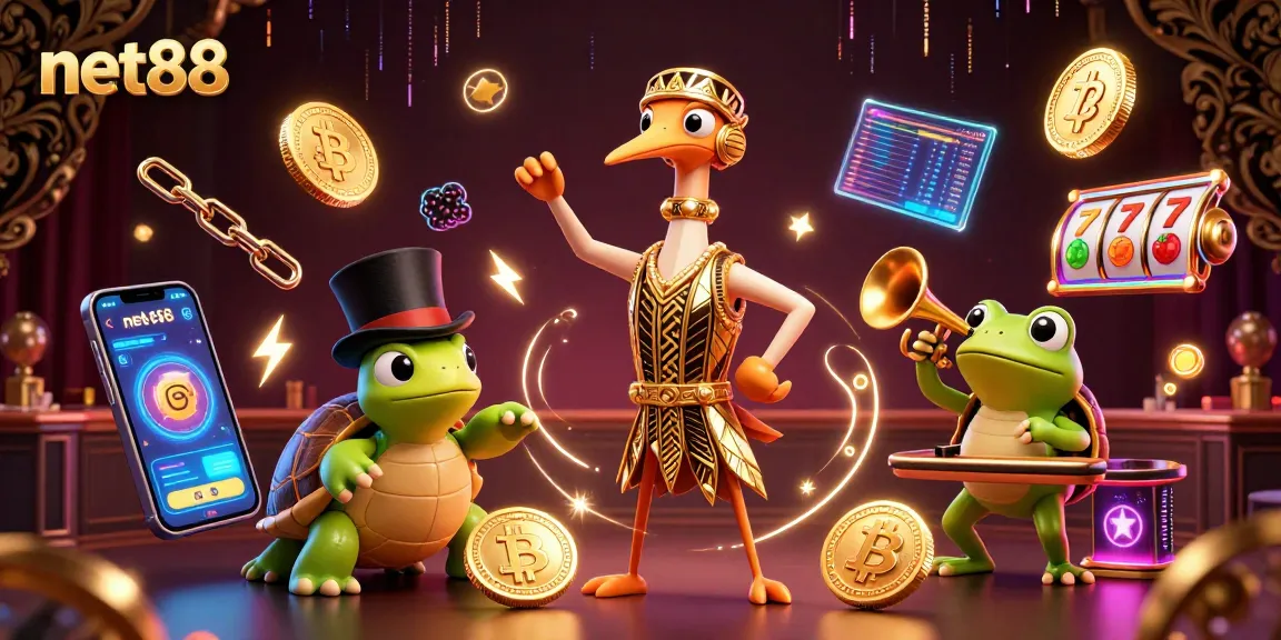 Experience thrilling gameplay at net88 with vibrant characters and casino elements!