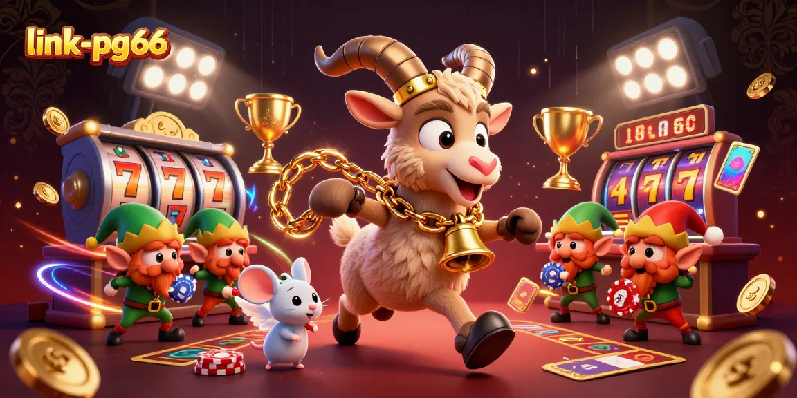 Engage in thrilling gameplay at link-pg66 as festive characters contest for casino riches.