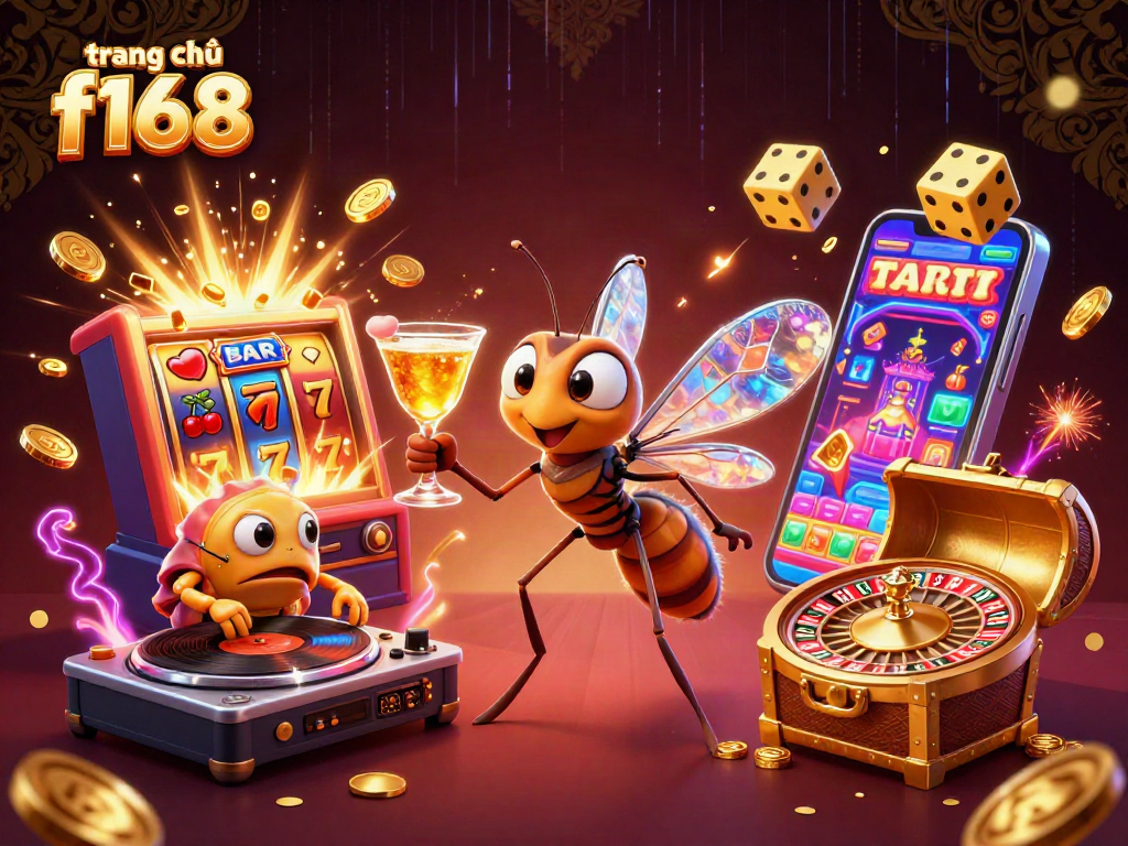 Experience the energetic thrill of trang chủ f168 with an exciting 3D casino scene.