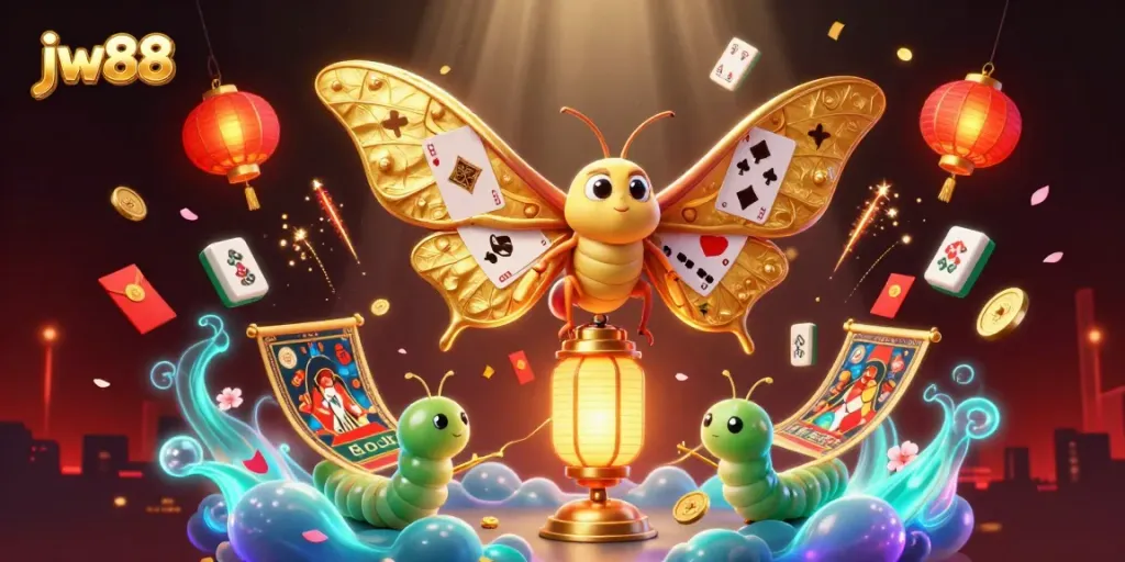 Engage in thrilling gameplay with jw88, featuring vibrant casino elements, lucky motifs, and celebrating high stakes.