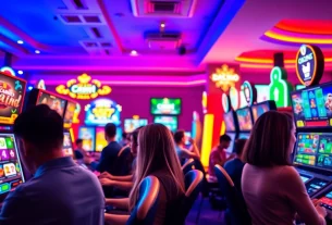 Online gaming experience at new88go.com with cheerful players enjoying slots and poker games.