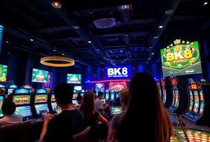 Dynamic online gaming scene highlighting the BK860S platform experience.