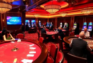 Experience the thrill of c54.gb.net with vibrant casino tables and engaged players.