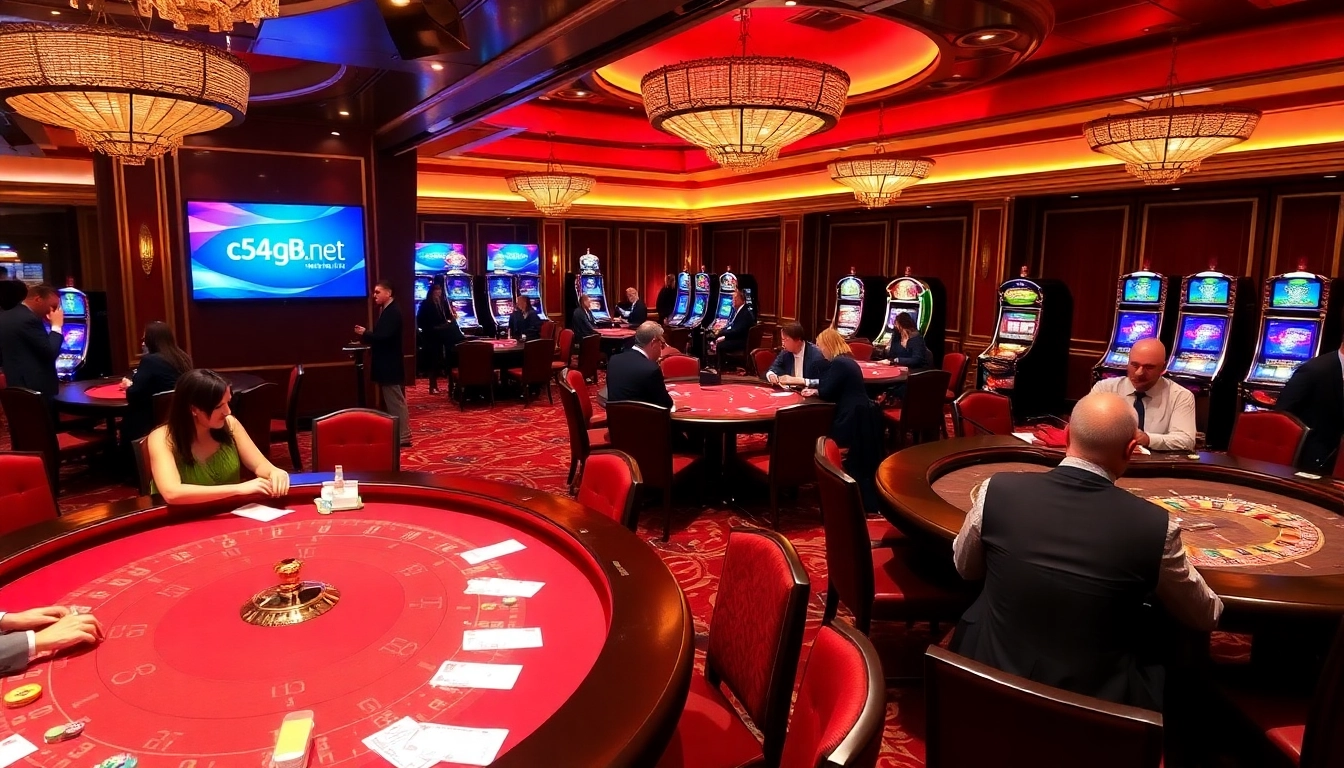 Experience the thrill of c54.gb.net with vibrant casino tables and engaged players.