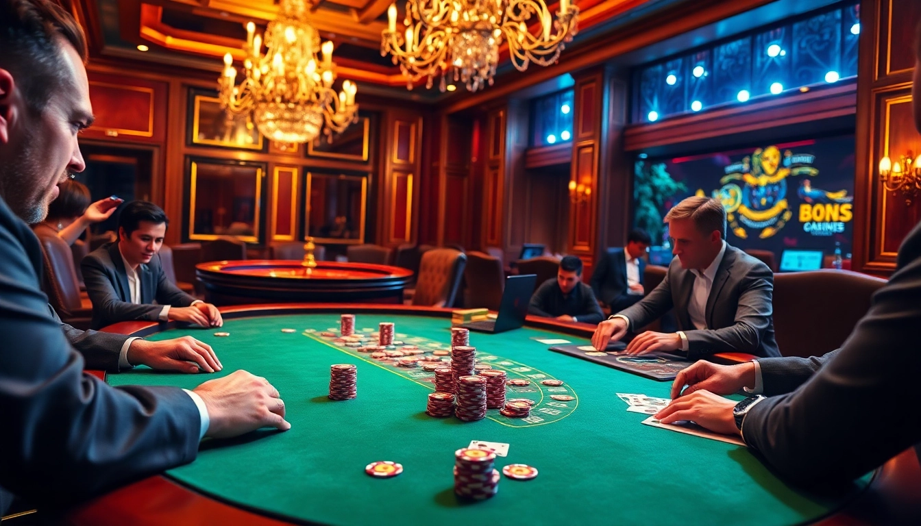 High-stakes poker action at 68VIP casino, showcasing thrilling gameplay with colorful chips.