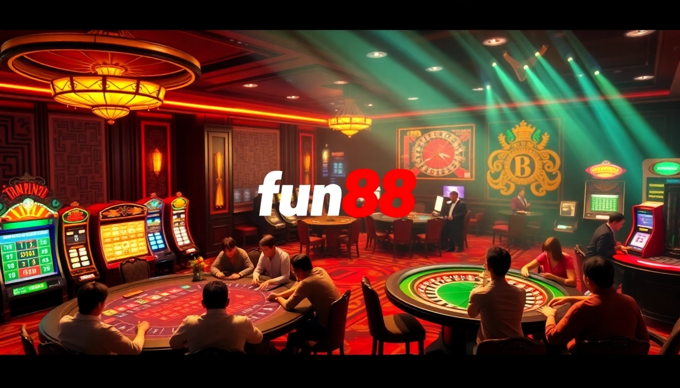 Experience thrilling casino games at fun88, featuring vibrant slots and engaging table games.