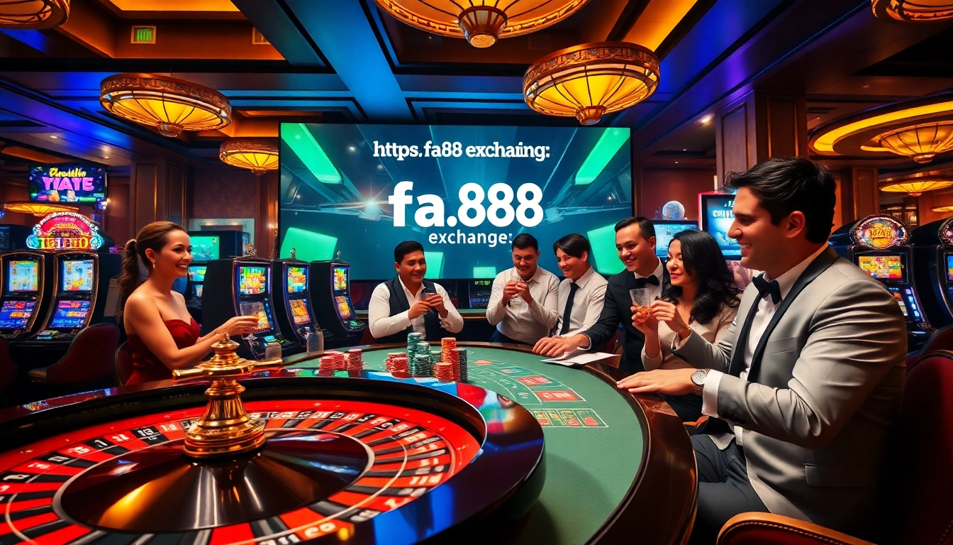 Experience the excitement of casino gaming at https://fa88.exchange/ with vibrant roulette and poker action.
