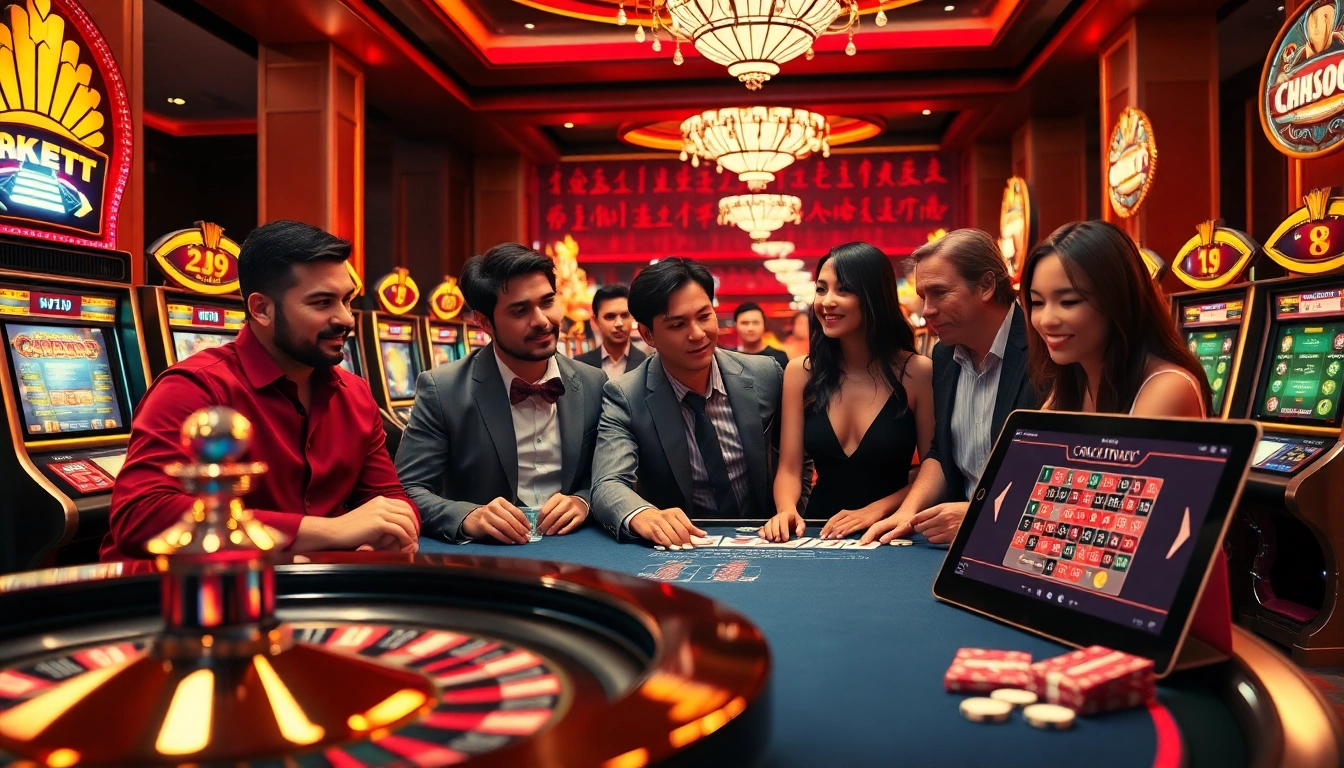 Experience the excitement of gambling at the casino with chotruyen themed games and vibrant atmosphere.