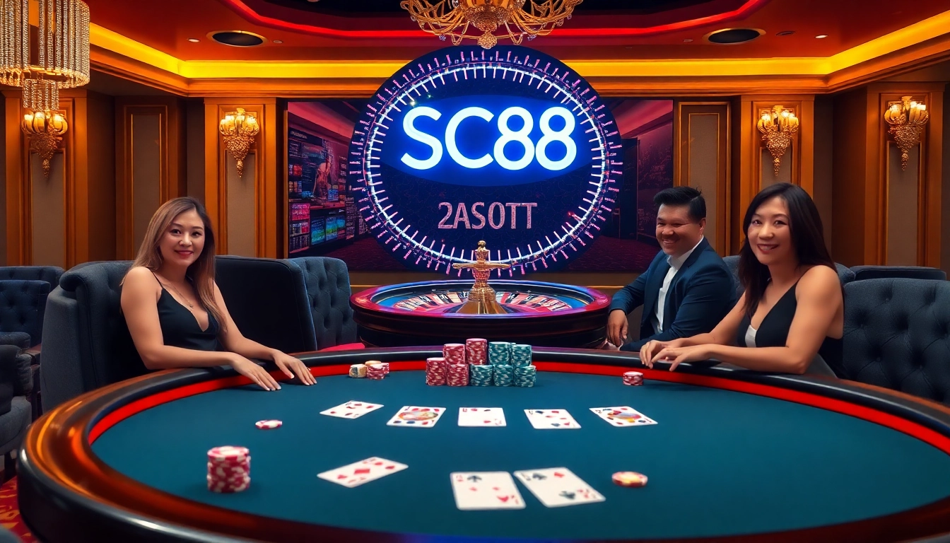 Engage with the thrilling SC88 casino experience as players enjoy luxury blackjack and roulette.