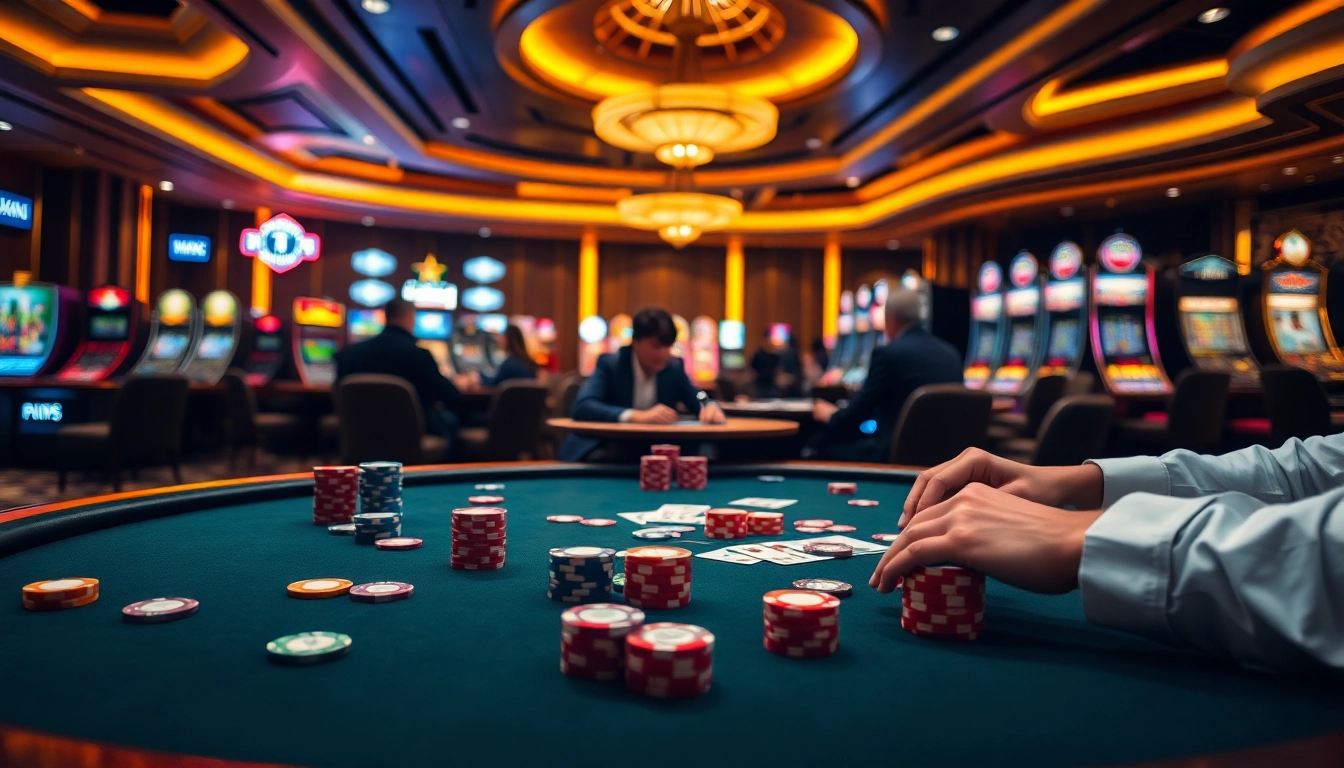Experience thrilling live gambling at https://luongsontv5.com/ with exciting card games and vibrant casino atmosphere.