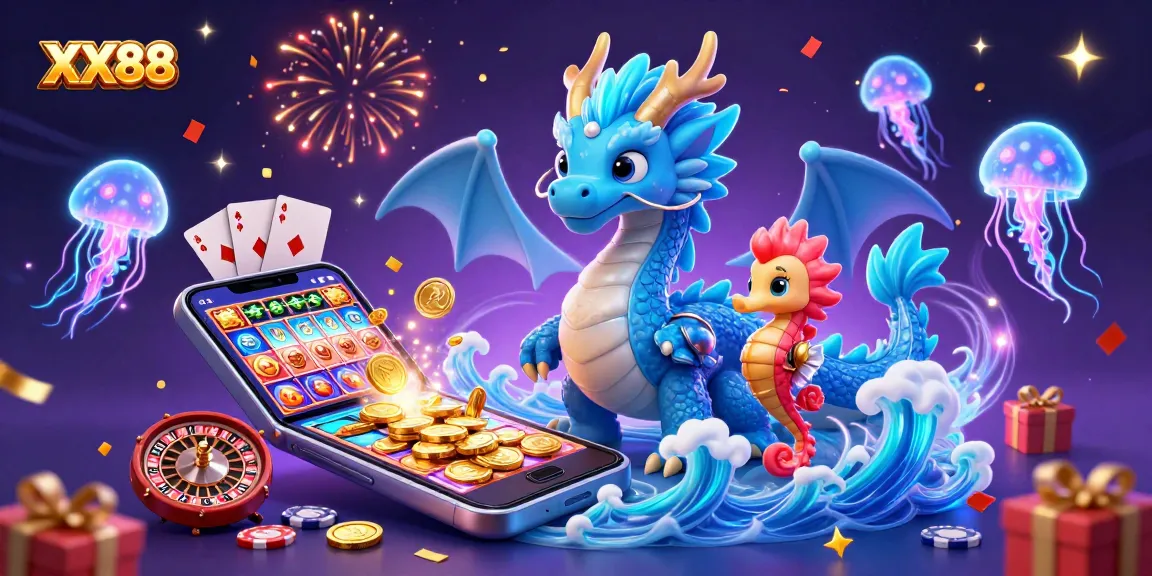 Spin vibrant slot games with XX88 in a magical underwater scene filled with treasures and surprises.