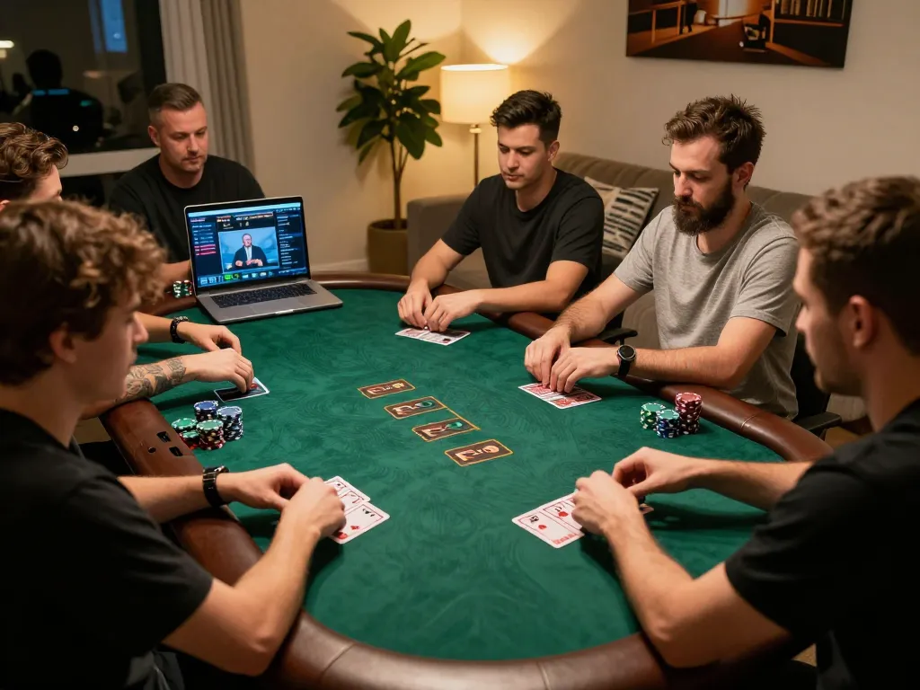 Players strategizing blackjack on MM88 site, showcasing immersive online gaming experience