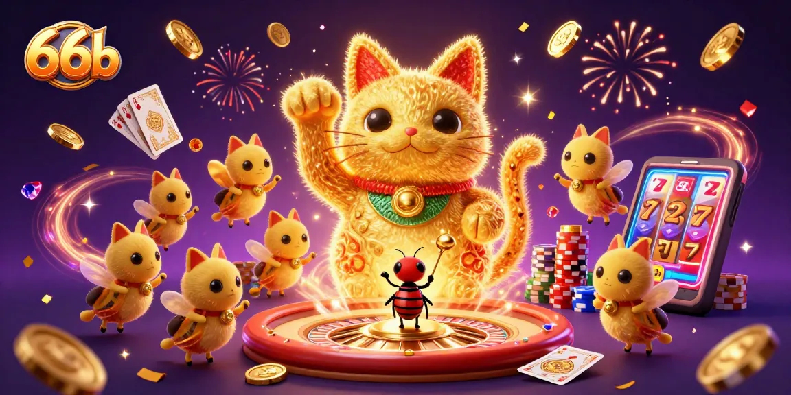 Engage in thrilling gameplay with 66b in a vibrant casino-themed digital world.
