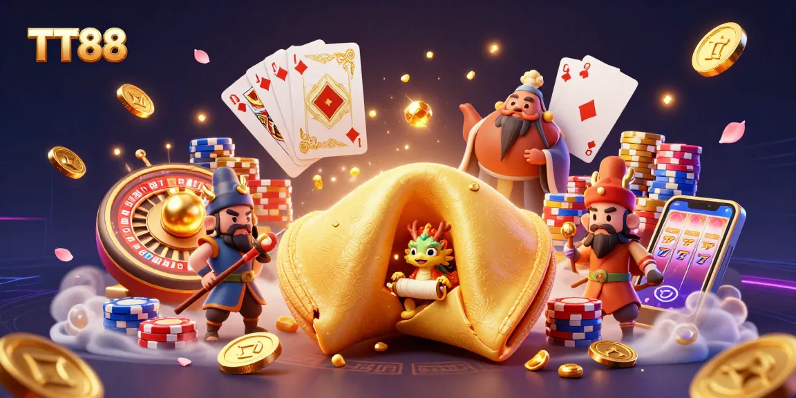 Watch fortune unfold at TT88 with giant cookies, dragons, and glowing treasures!