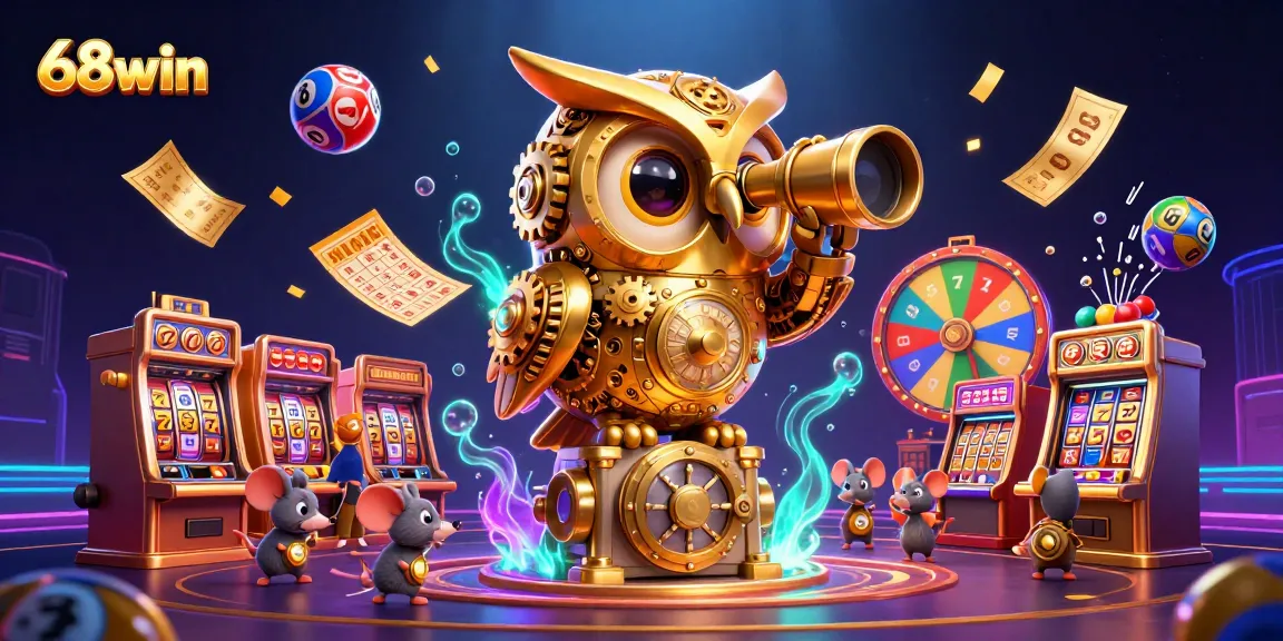 Experience the excitement of 68win with engaging slot machines and lively gaming elements in a dynamic casino setting.