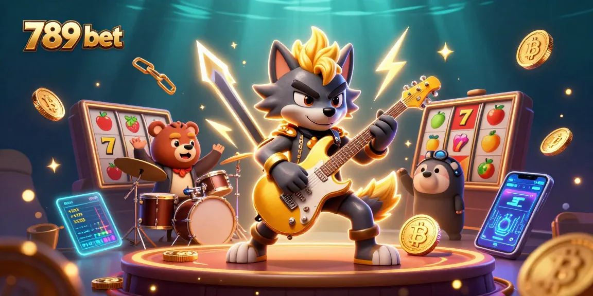 Play and win big at 789 bet with vibrant casino action featuring slot reels and crypto elements